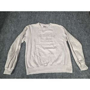 San Francisco Sweatshirt Small Beige Embroidered Crewneck California Tribe VTG